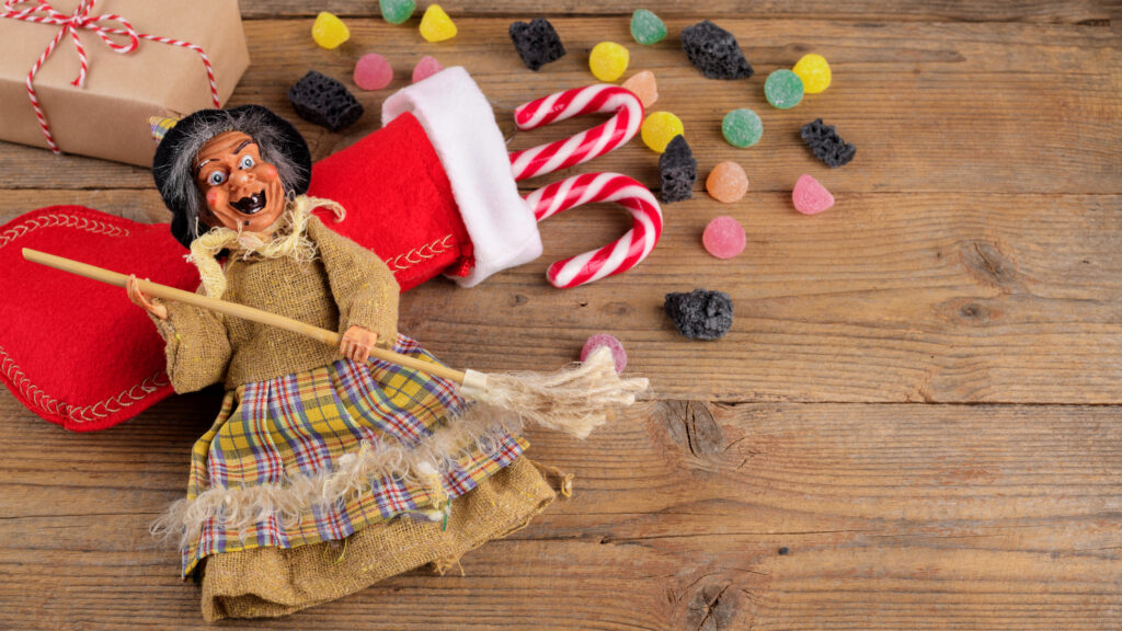 Noël en Italie : sorcière Befana